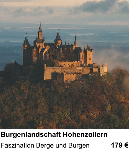 Detailreicher Fotokurs über Burgenlandschaft Hohenzollern: Faszination Berge und Burgen