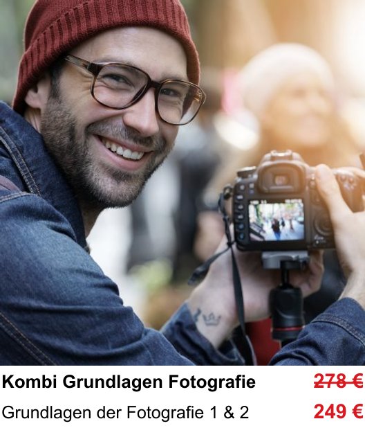 Fotografie praktisch lernen in Freiburg: Fotografie-Basics im Kombikurs