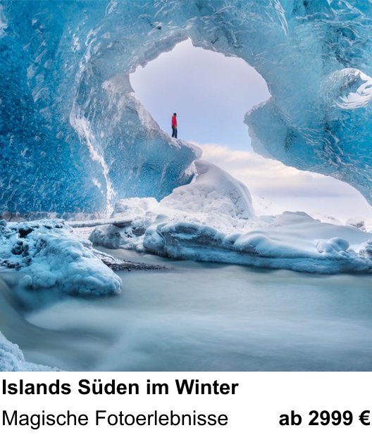 Detailreicher Fotokurs über Islands Süden im Winter: Magische Fotoerlebnisse