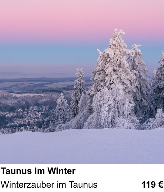 Detailreicher Fotokurs über Taunus im Winter: Winterzauber im Taunus